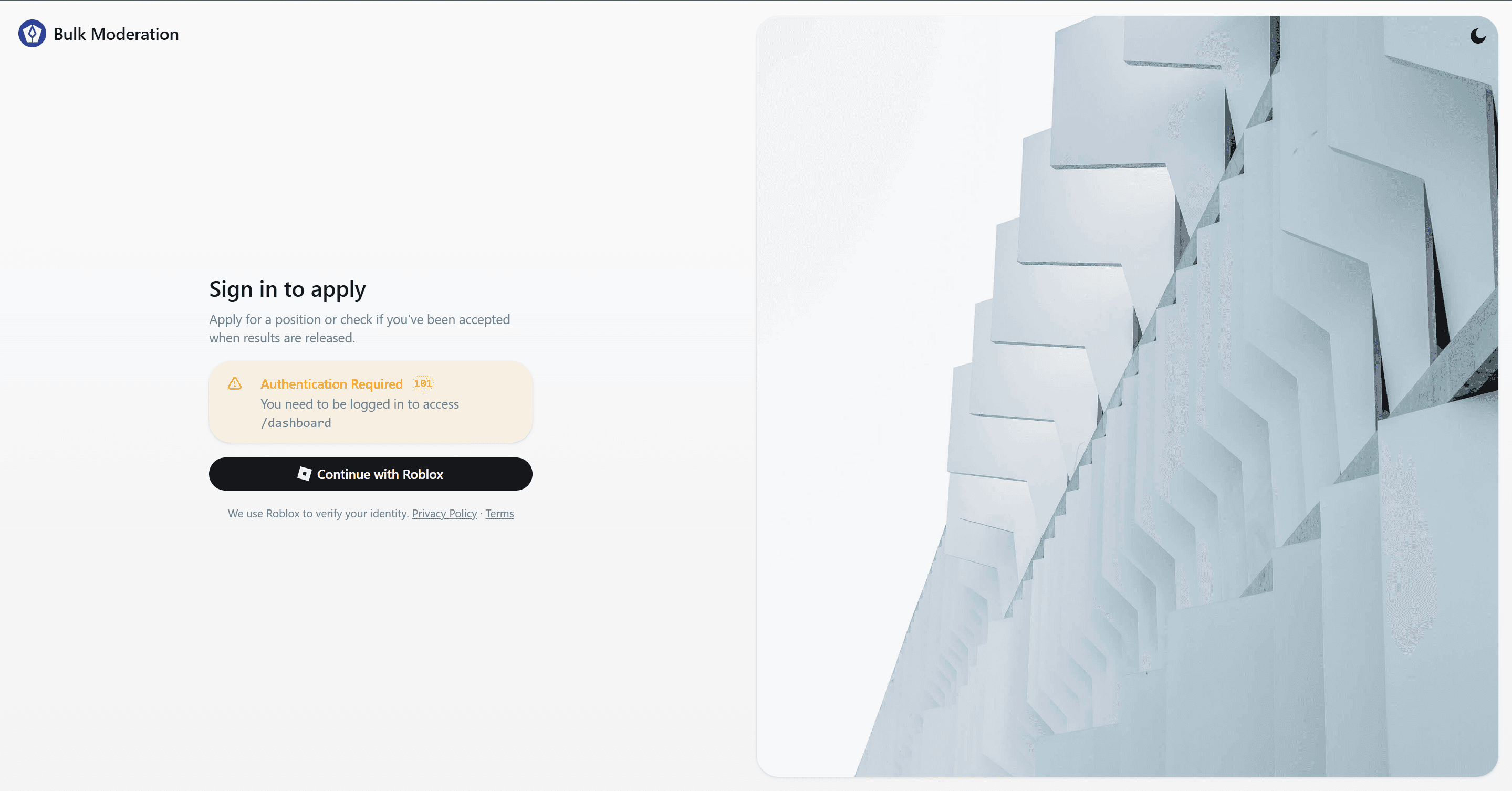 Bulk Moderation Applications